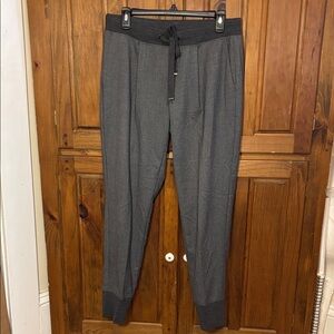 Cambio Women’s Dark Gray Drawstring Jogger Casual Pants Size 8